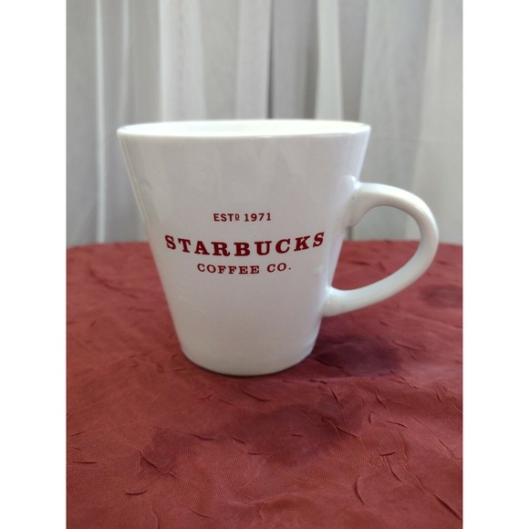Starbucks | Kitchen | Starbucks Coffee Co Est 971 208 White Ceramic ...